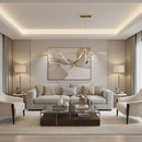 Eurolux Drift Pendant Gold LED 32w 3000K-P1364