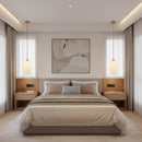 Eurolux Nesta2 Pendant White Wood/Glass E27 1x40wP1361
