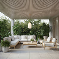 Eurolux Nesta2 Pendant White Wood/Glass E27 1x40wP1361
