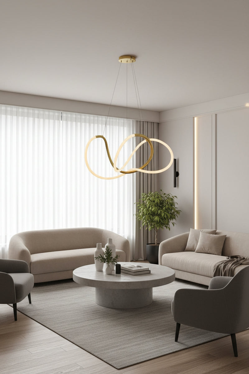 Eurolux Aeris Pendant Gold LED 30w 4000K-P1375