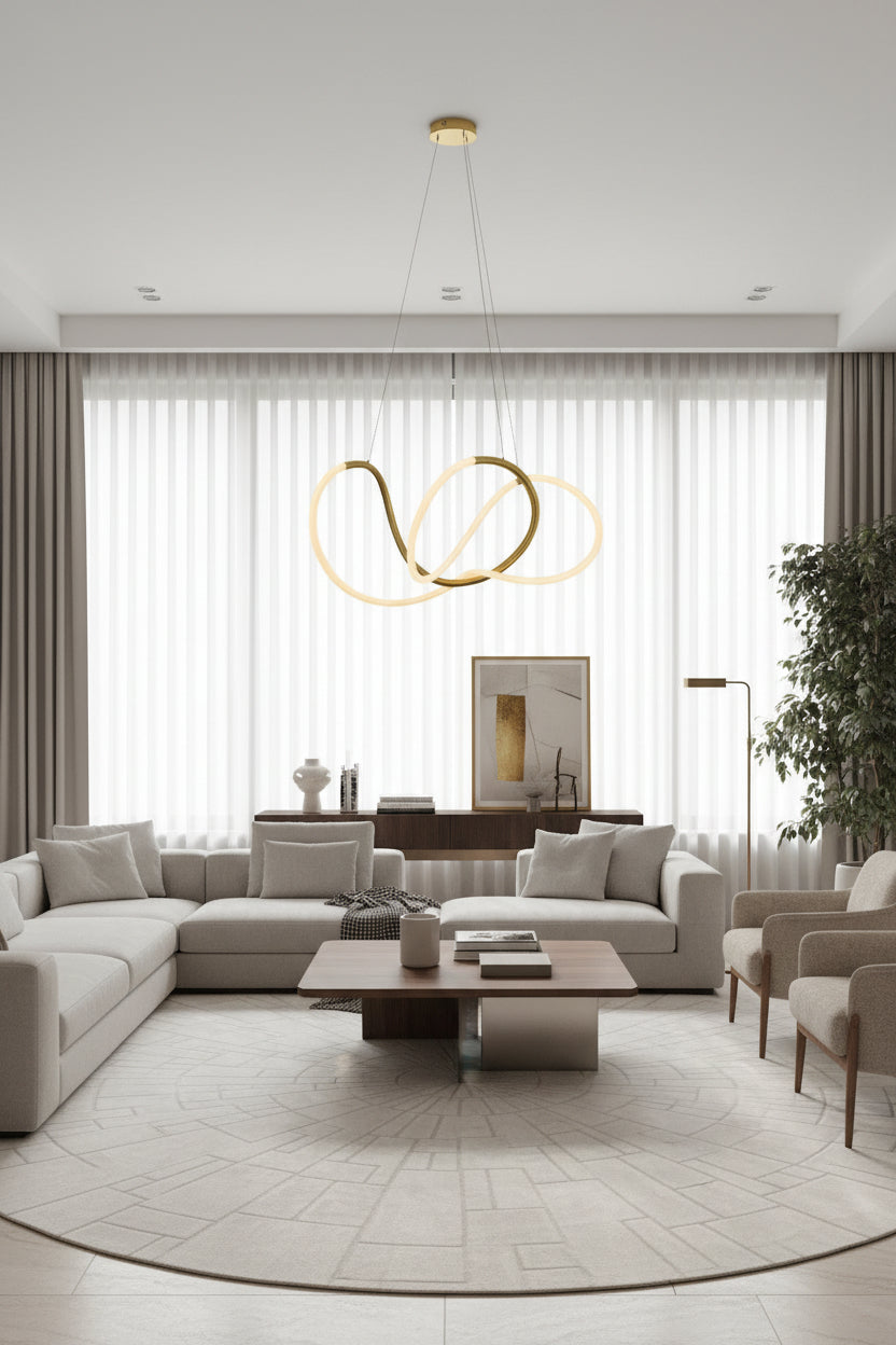 Eurolux Aeris Pendant Gold LED 30w 4000K-P1375