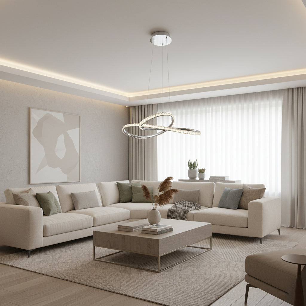 Eurolux P1373 Brillia Pendant Chrome LED 40w 4000K-P1373