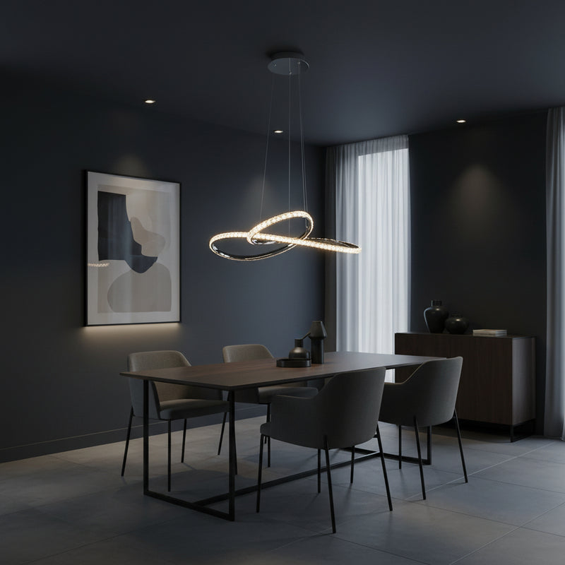 Eurolux P1373 Brillia Pendant Chrome LED 40w 4000K-P1373