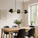 Eurolux Hornwood Pendant 3L E27 60w Wood/Black-P1125