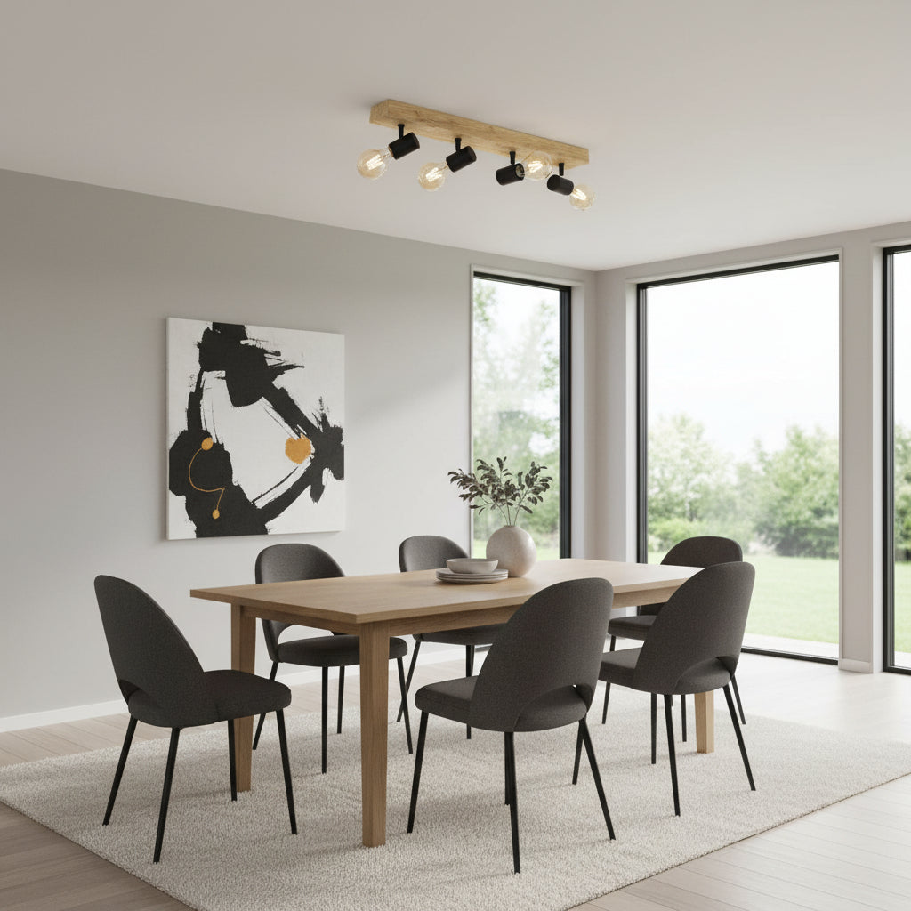 Eurolux Townshend 3 LT Spotlight Oak/Black-S453
