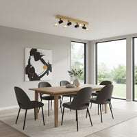 Eurolux Townshend 3 LT Spotlight Oak/Black-S453