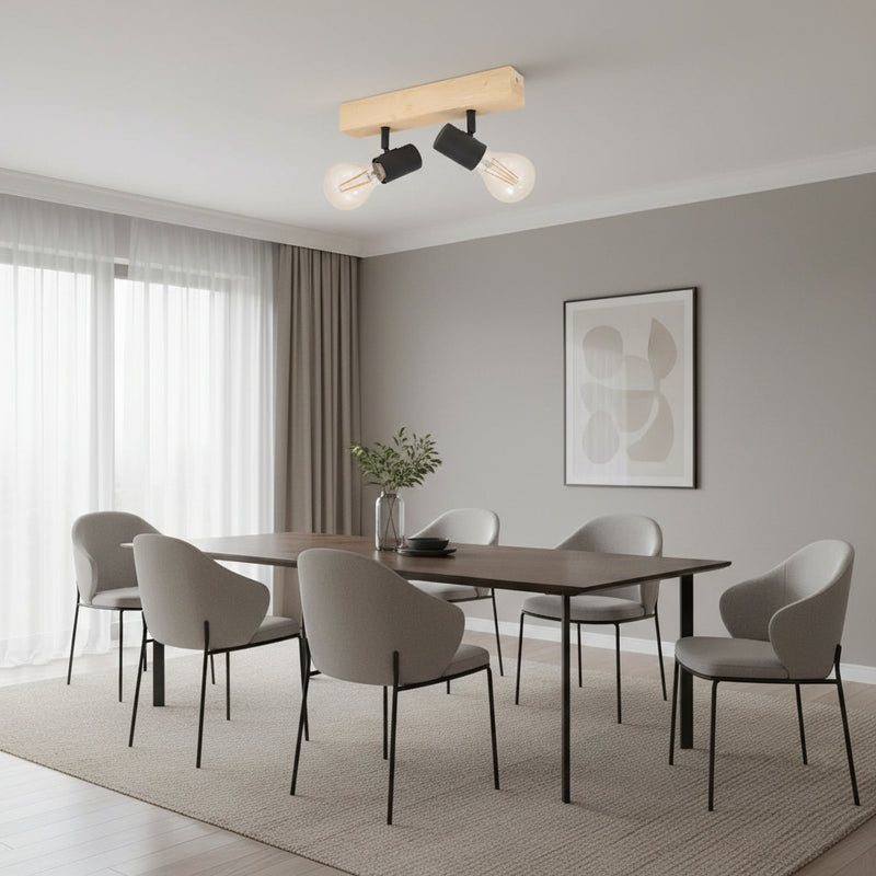 Eurolux Townshend3 2 LT Spotlight Black/Brown-S451