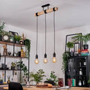 Eurolux Townshend 4 LT Pendant Vintage Black/Wood-P1210