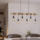 Eurolux Townshend 6 LT Pendant Vintage Black/Wood-P1016