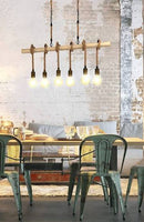 Eurolux Townshend 6 LT Pendant Vintage Black/Wood-P1016