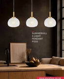 Eurolux Summerhill 3 LT Pendant White/Wood-P1355