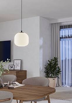Eurolux Mantunalle 1LT Pendant Black/White-P1349