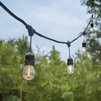 10M 10 Bulbs- Solar LED Festoon Outdoor String Lights.