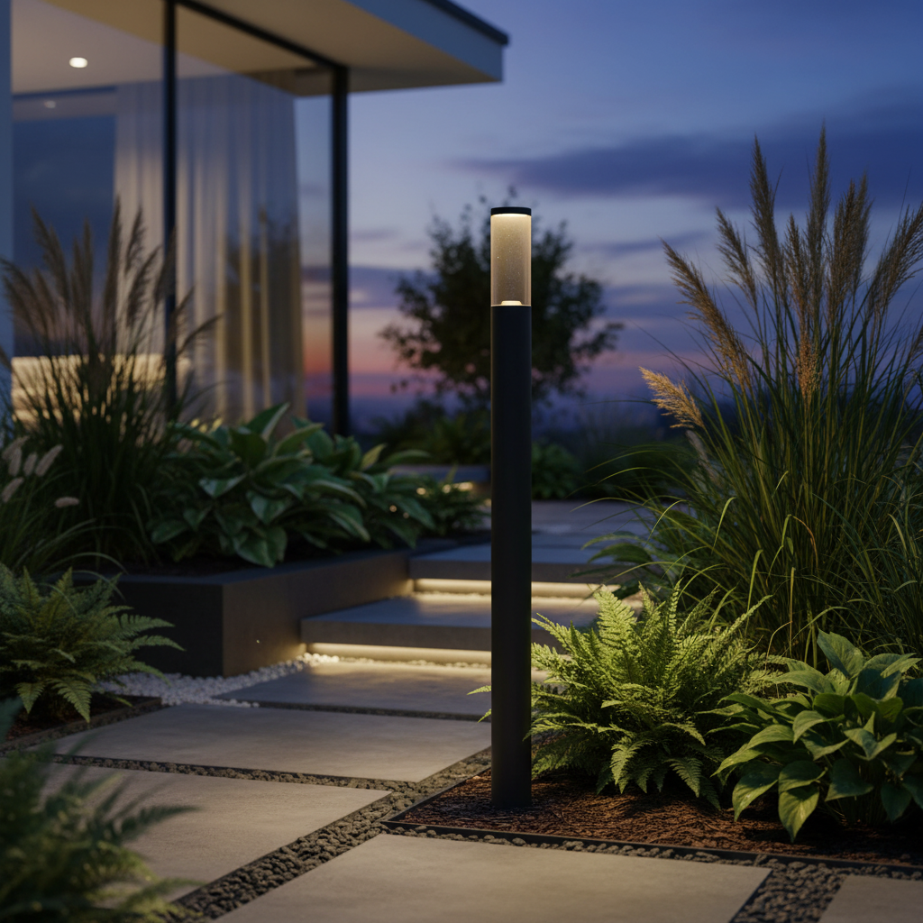 Eurolux Salle Outdoor Floor Light Black E27-O661