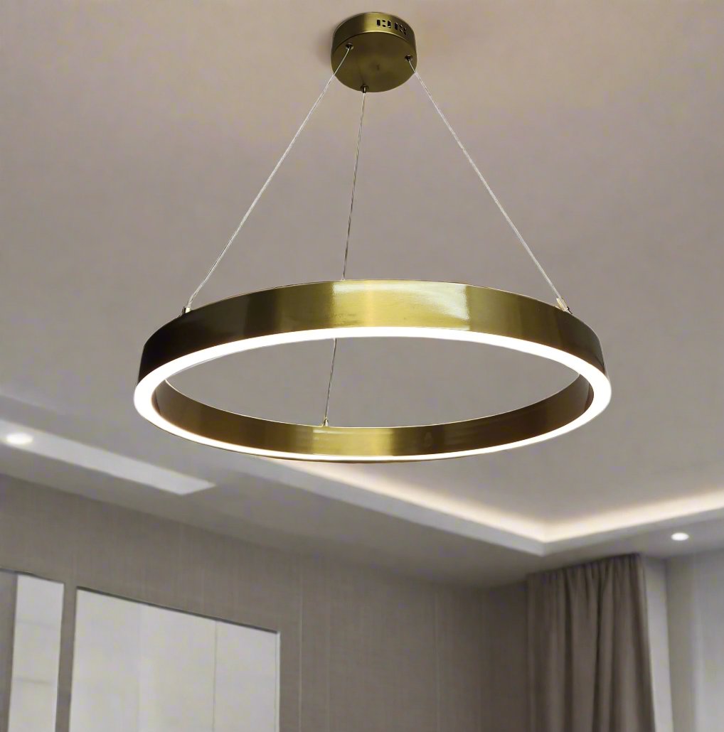 Modern Golden ring LED dining lamp JMX23327-1PM. - Mr.Smart SA's Best Online Shopping Store