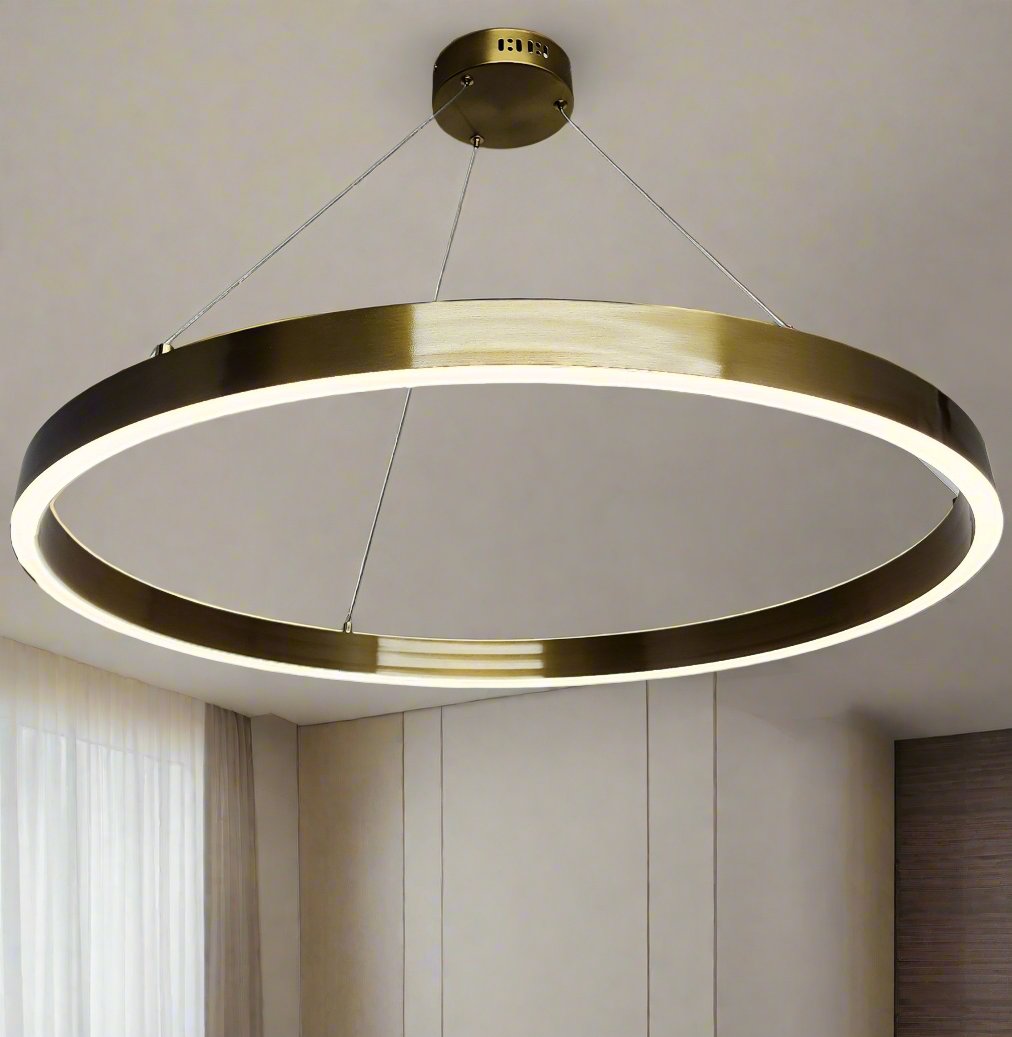 Modern Golden ring LED dining lamp JMX23327-1PL. - Mr.Smart SA's Best Online Shopping Store