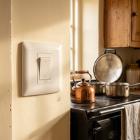 50A 2 Pole stove isolator - White.