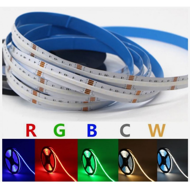 12V 5M RGB COB LED Strip Light.