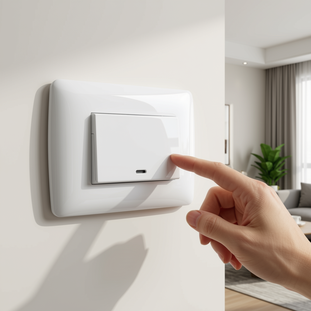 1 Lever 1 way switch - White-220V