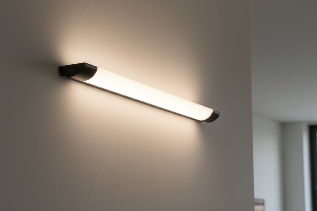 Eurolux Batten Ceiling 600mm Black LED 18w 3CCT-C755B