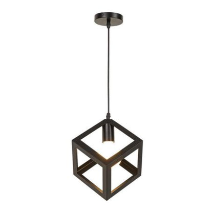 Metal Cube Pendant Lamp.