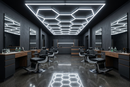 4M x 2.5M Hexagon Grid LED Garage Ceiling Light - 2 years warranty.