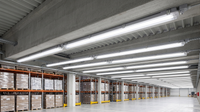 Radiant-4FT Double Vapour Proof wired for LED T8 2x18w 1285mm-IP65-6000K.