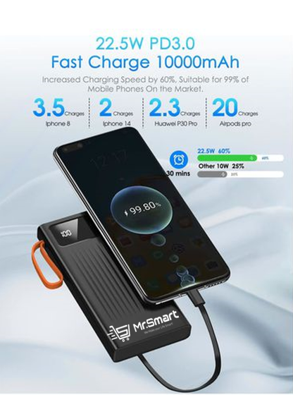 22.5W PD Fast Charging Power Bank-10000mah.