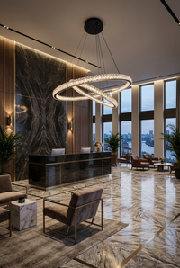 2 Rings LED Crystal pendant Light - 2048/6-4.