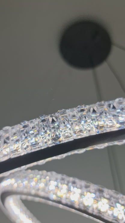 2 Rings LED Crystal pendant Light/Lamp - 2048/6-4.