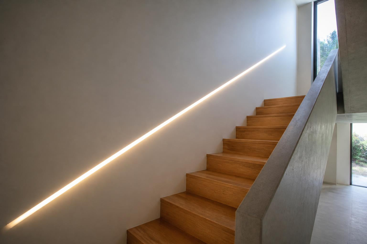 55mm x 20mm x 13mm Recessed LED Aluminum Channel Drywall Profile - 3 meter.