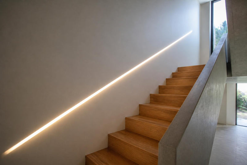 55mm x 20mm x 13mm Recessed LED Aluminum Channel Drywall Profile - 3 meter.