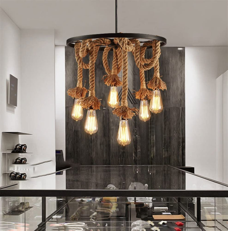Vintage Rope Style Chandelier-M180/6.