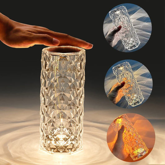 Crystal Touch Sensitive RGB Table Lamp.