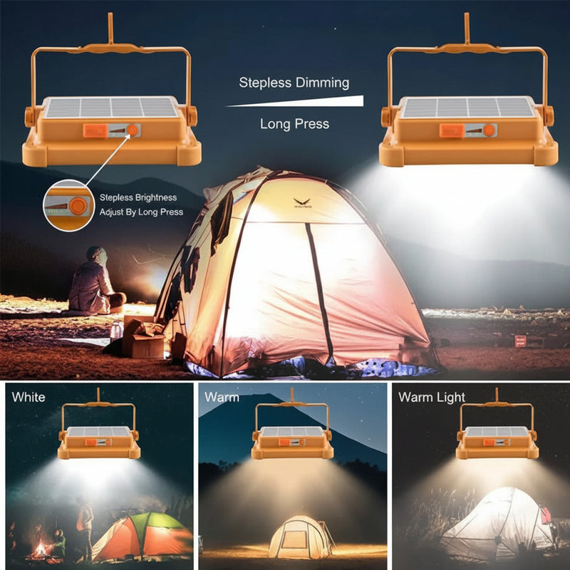 100W Portable Solar Rechargeable LED Flood Light. - Mr.Smart SA's Best Online Shopping Store
