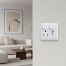 SA/Euro single Socket - White.
