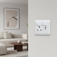SA/Euro single Socket - White.