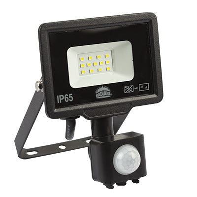 Radiant Floodlight & Motion Sensor LED 10w 6500K