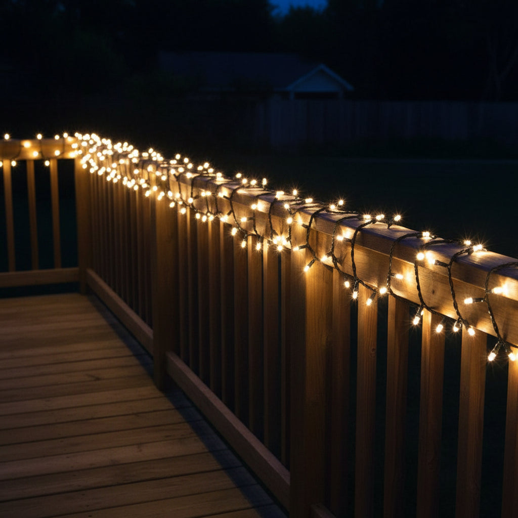 Solar-powered fairy string lighting offering bright and energy-free illumination
10M outdoor solar party lights designed for gardens, fences and backyards