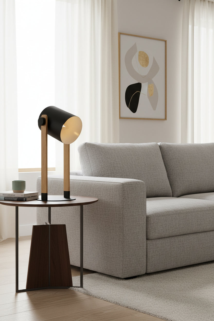 Hornwood Table Lamp Black/Brown-T601