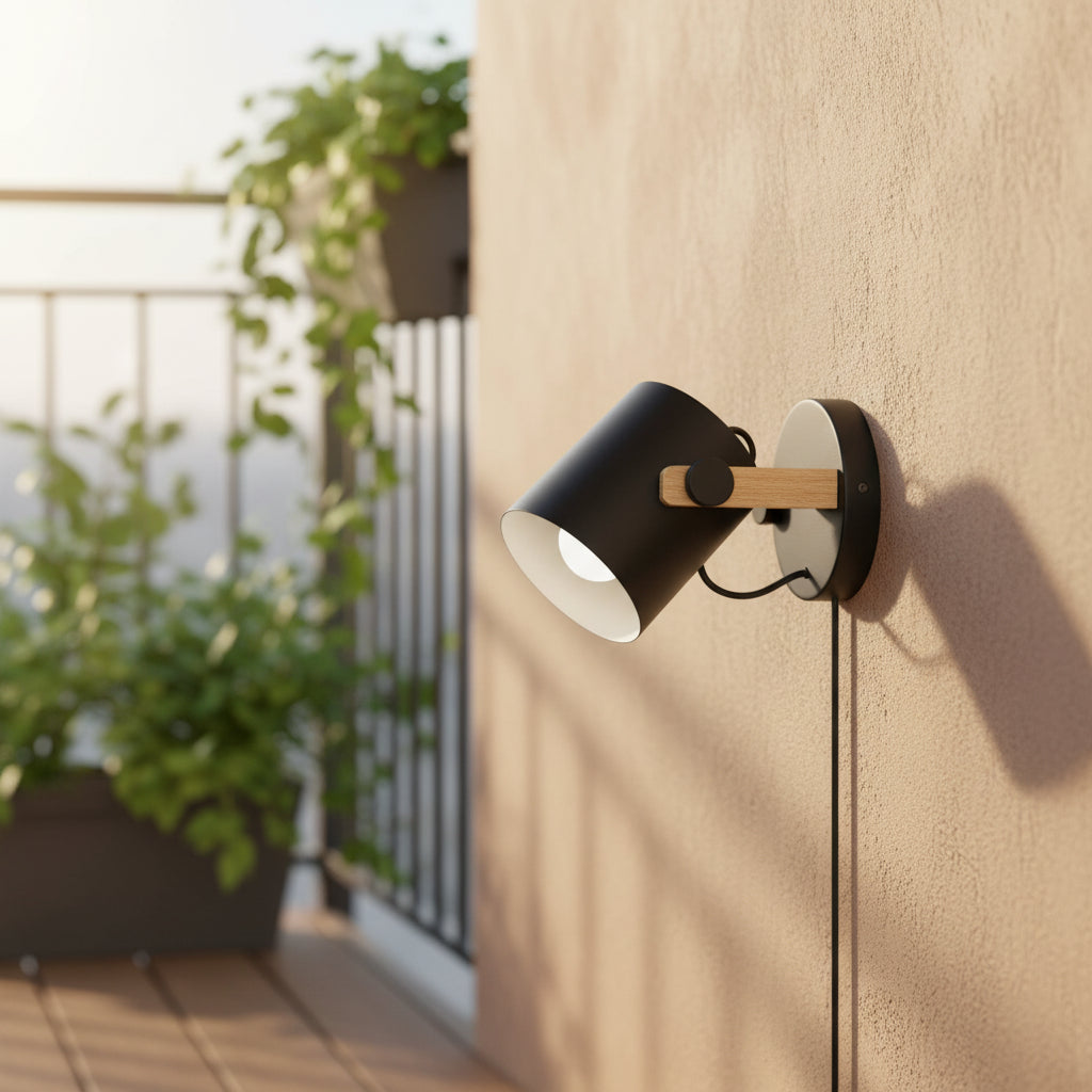 Eurolux Hornwood Spotlight 1 LT E27 Brown/Black-S459