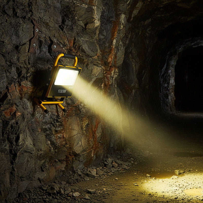100W Rechargeable work flood light.