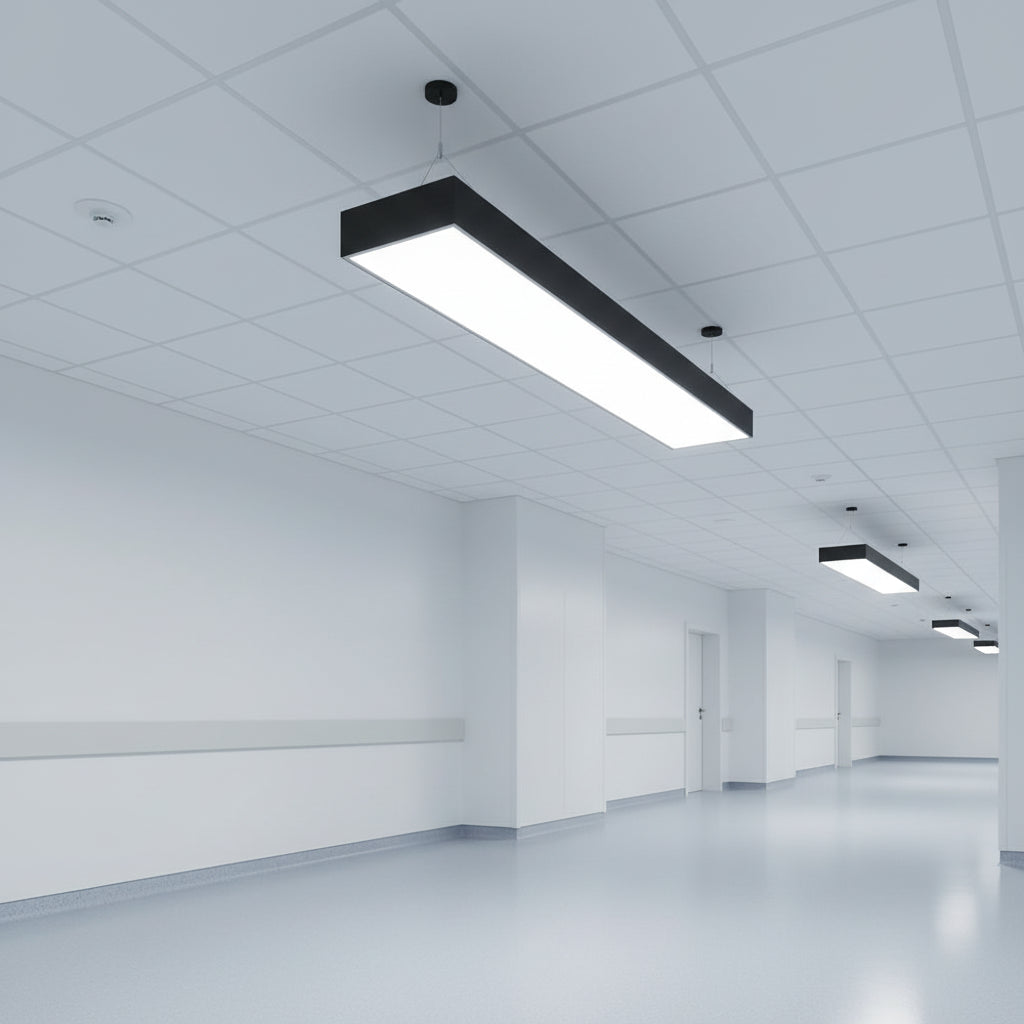 100W 1180x300mm LED Office Pendant light 6500K.