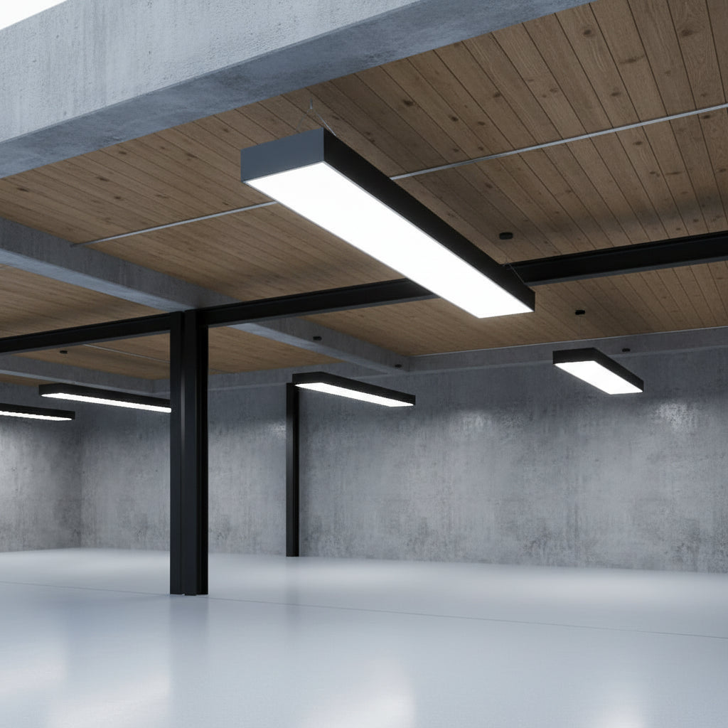 72W 1180x200mm LED Office Pendant light 6500K.