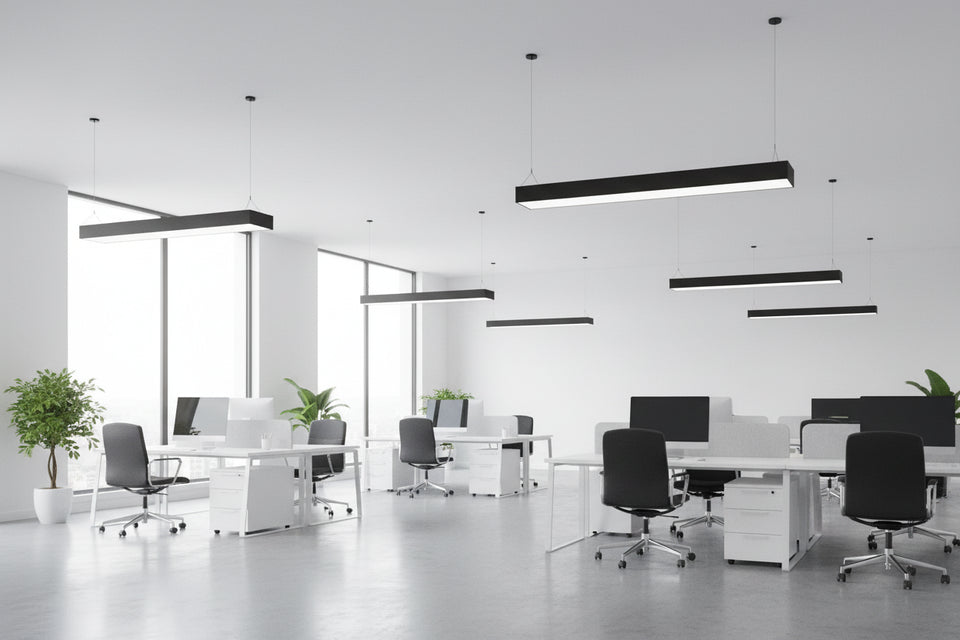 72W 1180x200mm LED Office Pendant light 6500K.