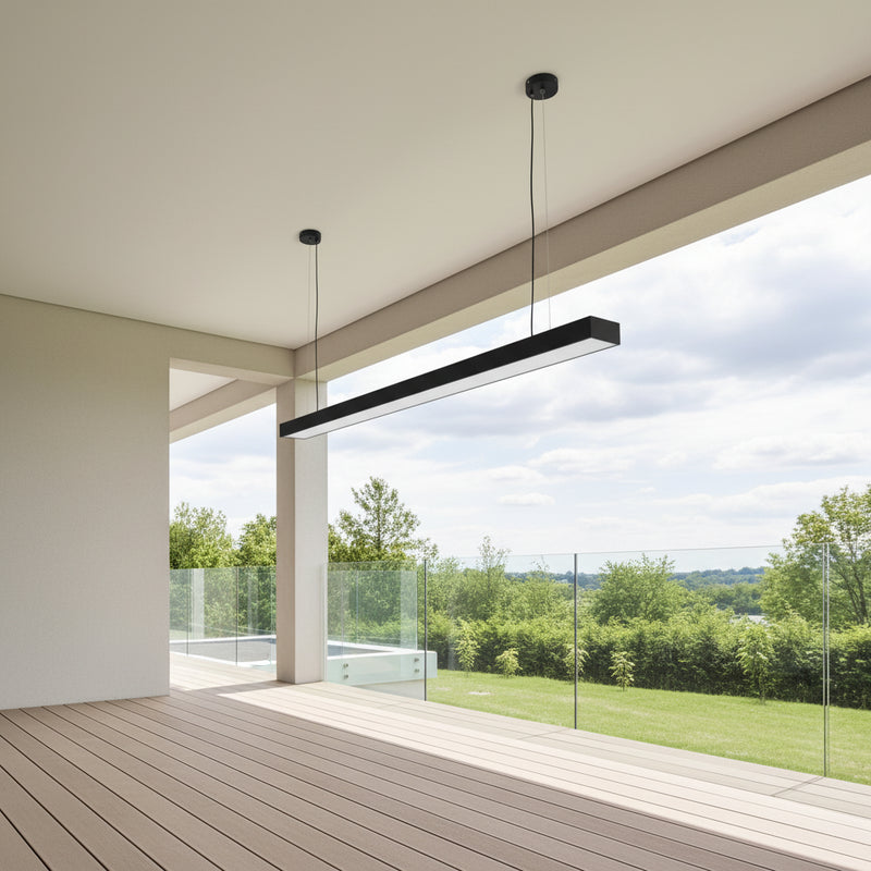 36W 1180x70mm LED Office Pendant light 6500K.
