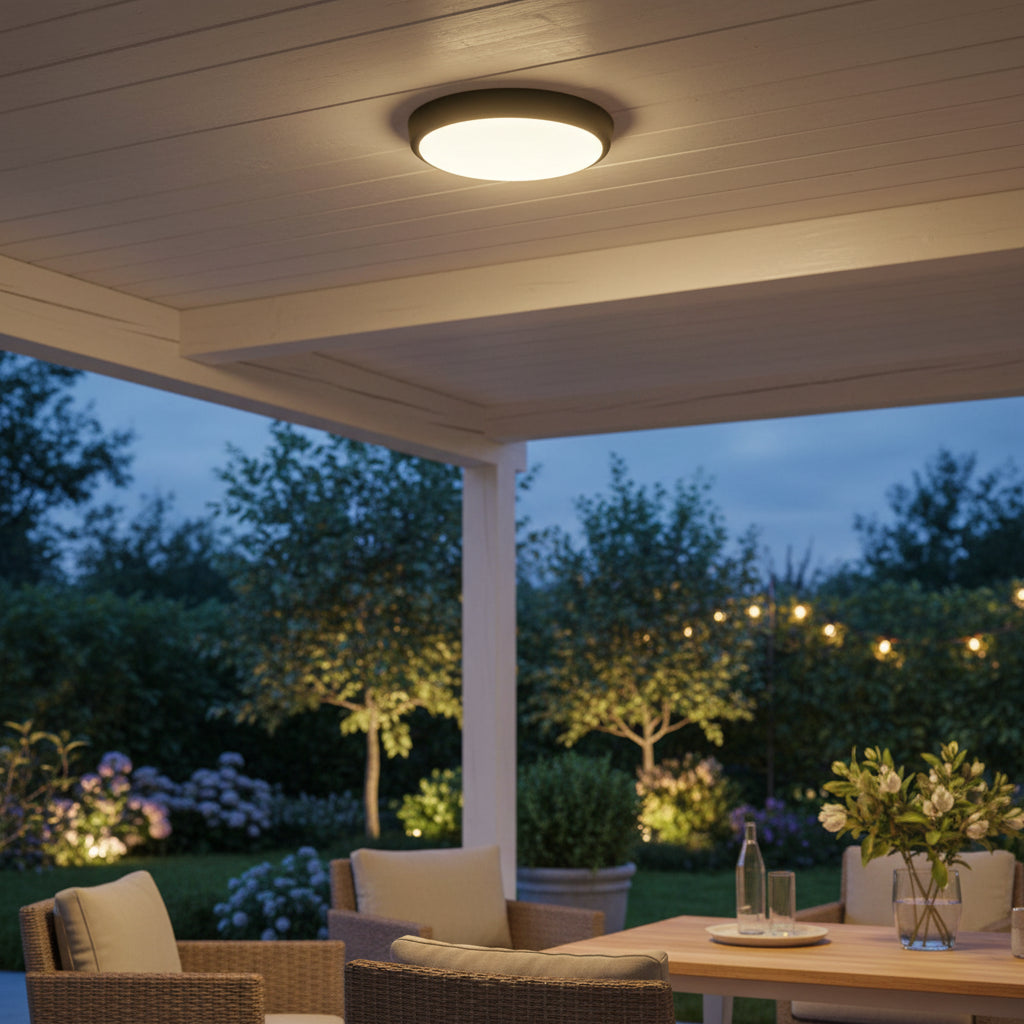 Indoor/Outdoor Waterproof Ceiling Light 18W
