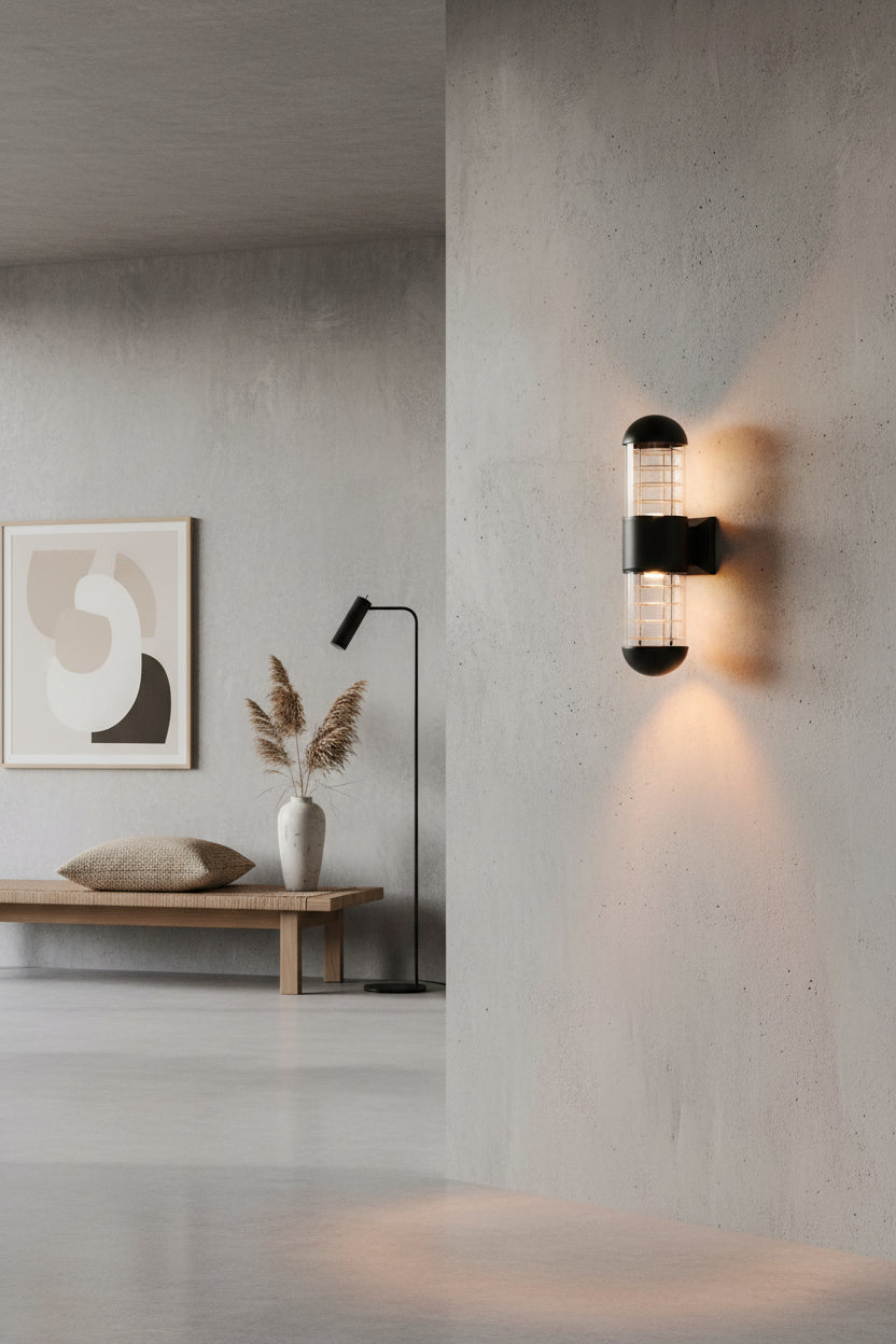 Outdoor Wall Lamp-8902/2 BK.