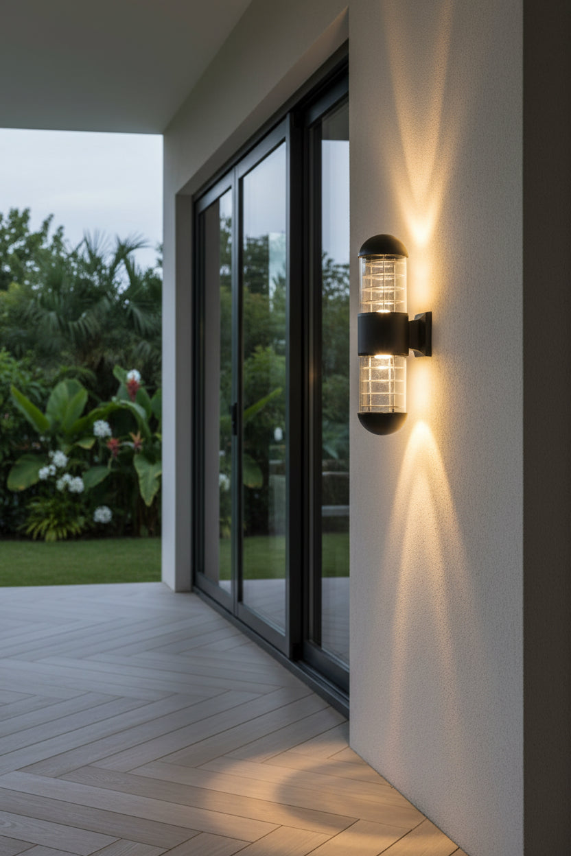 Outdoor Wall Lamp-8902/2 BK.