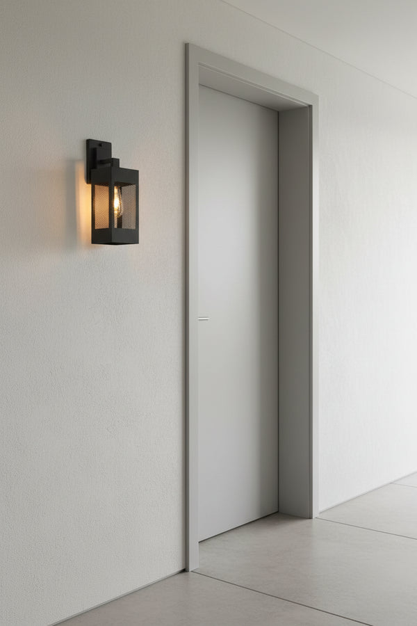 Modern Industrial Wall lamp with Mesh Shade DL6139BK.